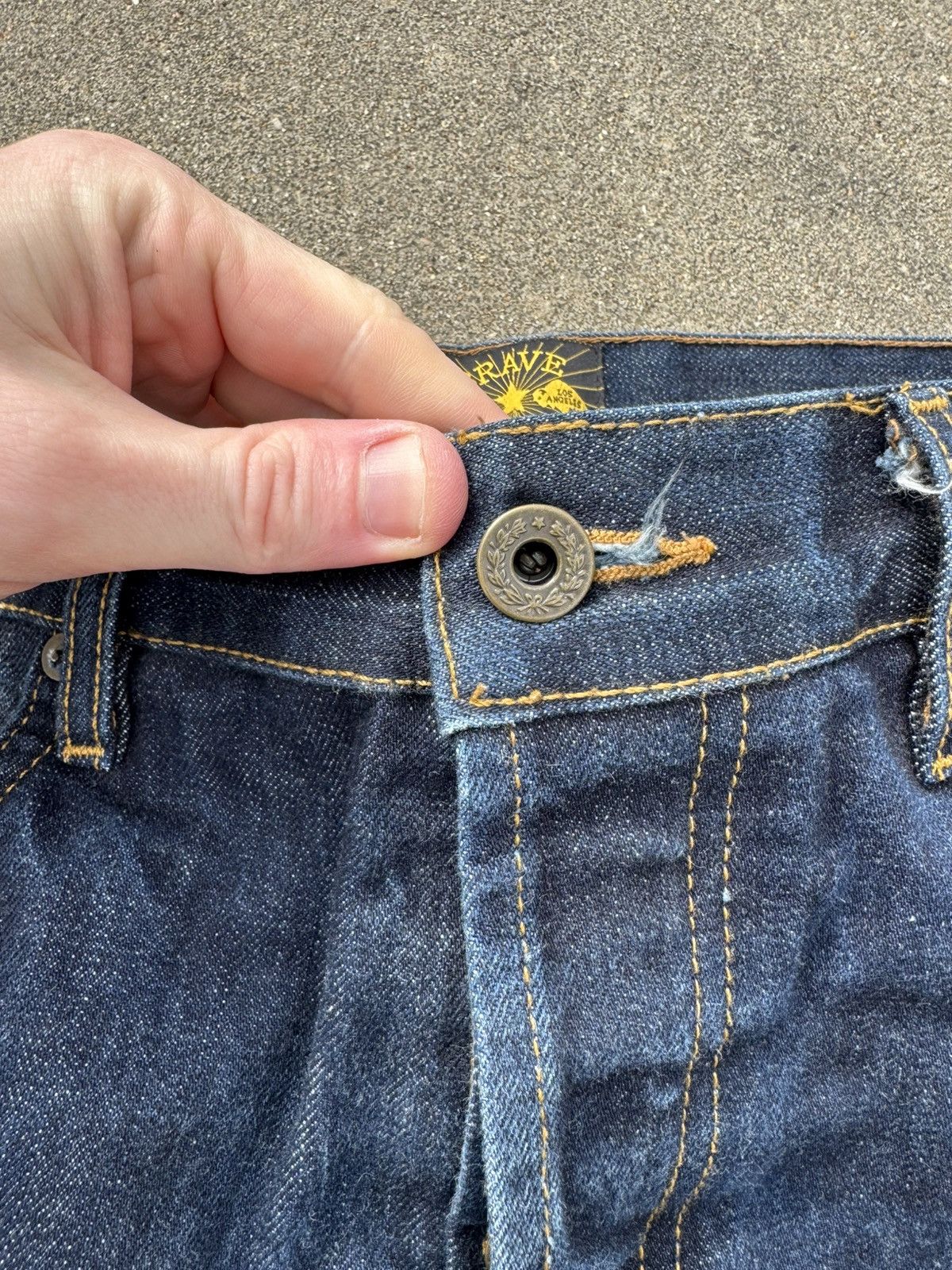 Other Bravestar Made in USA Slim Straight Selvedge Denim Jeans Size US 34 / EU 50 - 2 Thumbnail