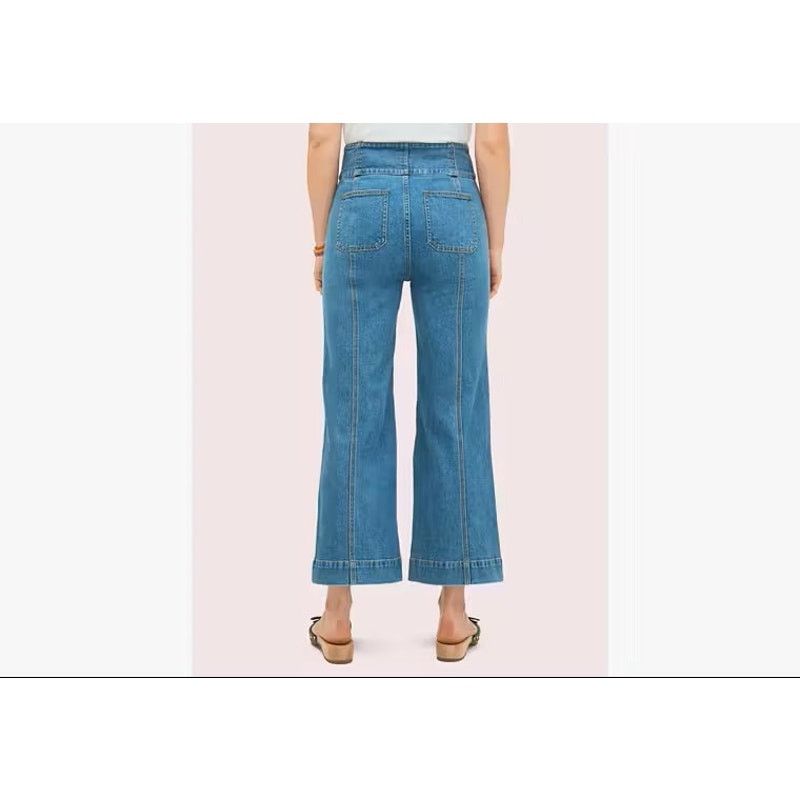 Kate Spade Kate Spade | Cropped, 3 Button, Flair Jeans | Size 27 Size 27" / US 4 / IT 40 - 2 Thumbnail