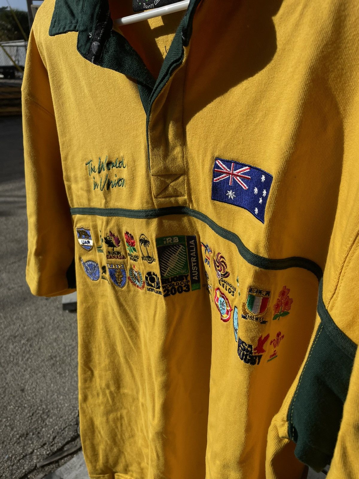 Reebok × Vintage Reebok Rugby World Cup 2003 Yellow Unions Collectors Edition Size US XXL / EU 58 / 5 - 2 Thumbnail