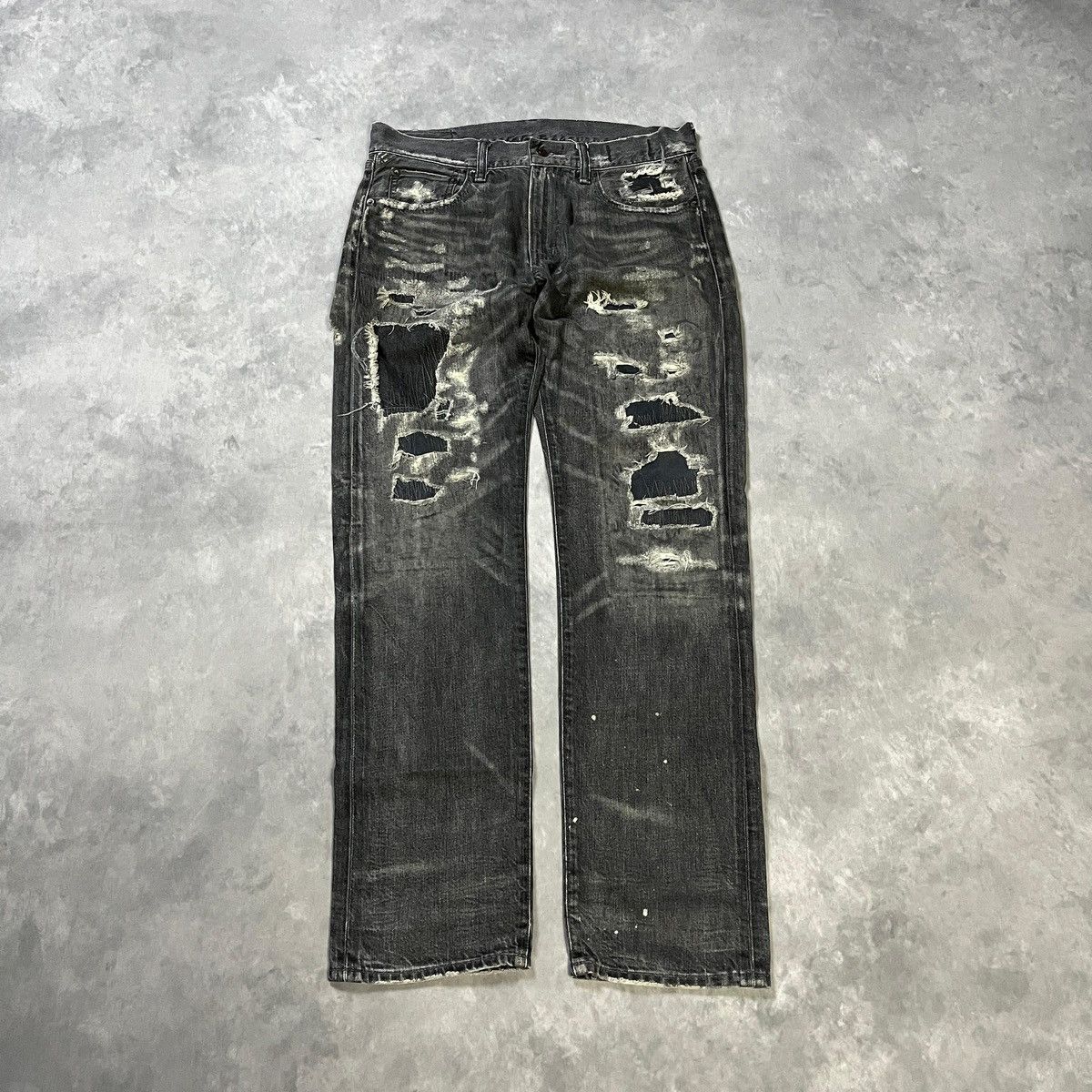 Number (N)ine 2000s Japanese RRL Ppfm Tornado Distressed Raw y2k Lgb Ifsix Size US 29 - 1 Thumbnail
