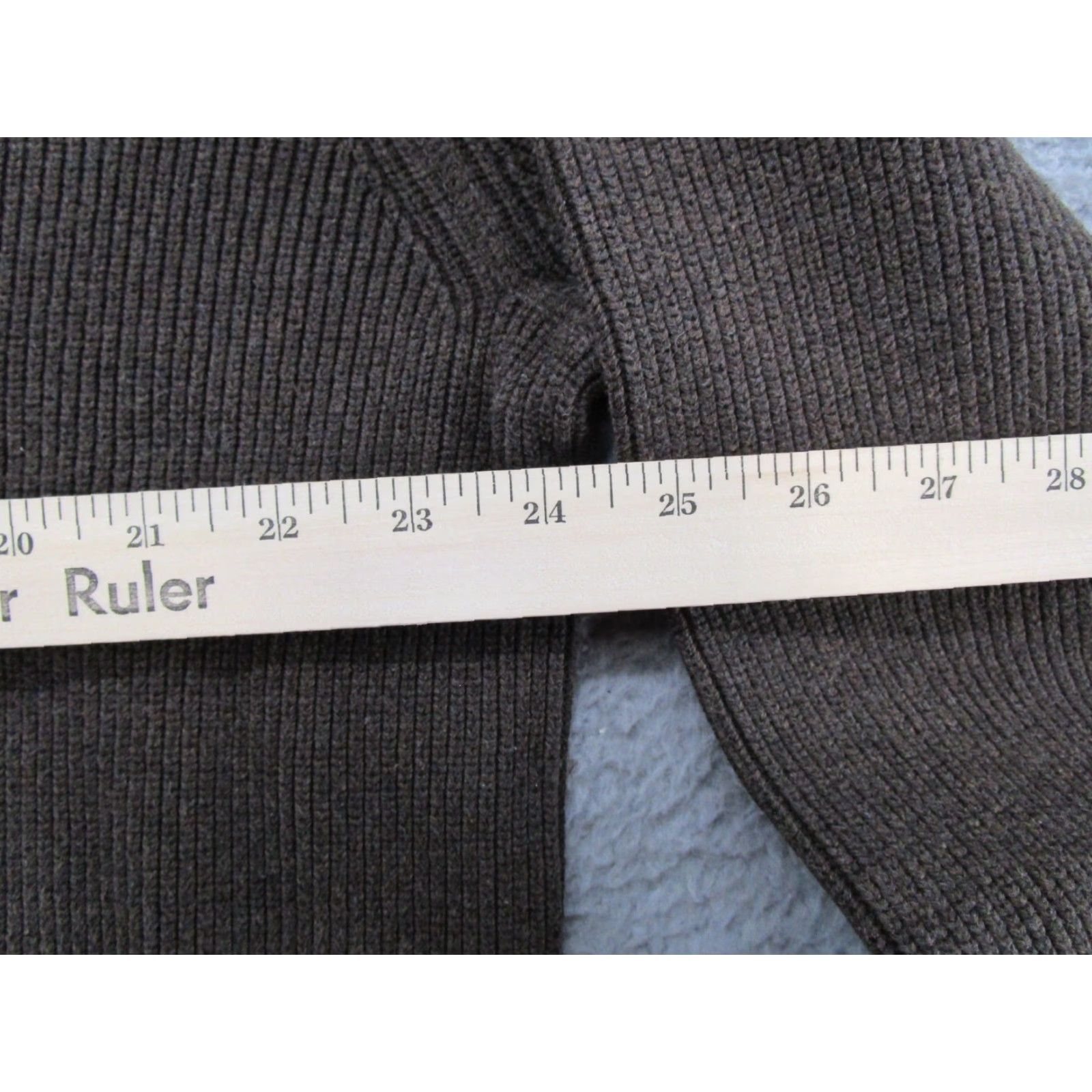 Eddie Bauer VINTAGE Eddie Bauer Mens Sweater 100% Cotton Brown Hip Long Henley Ribbed Knit XL Tall Size Size US XL / EU 56 / 4 - 5 Thumbnail