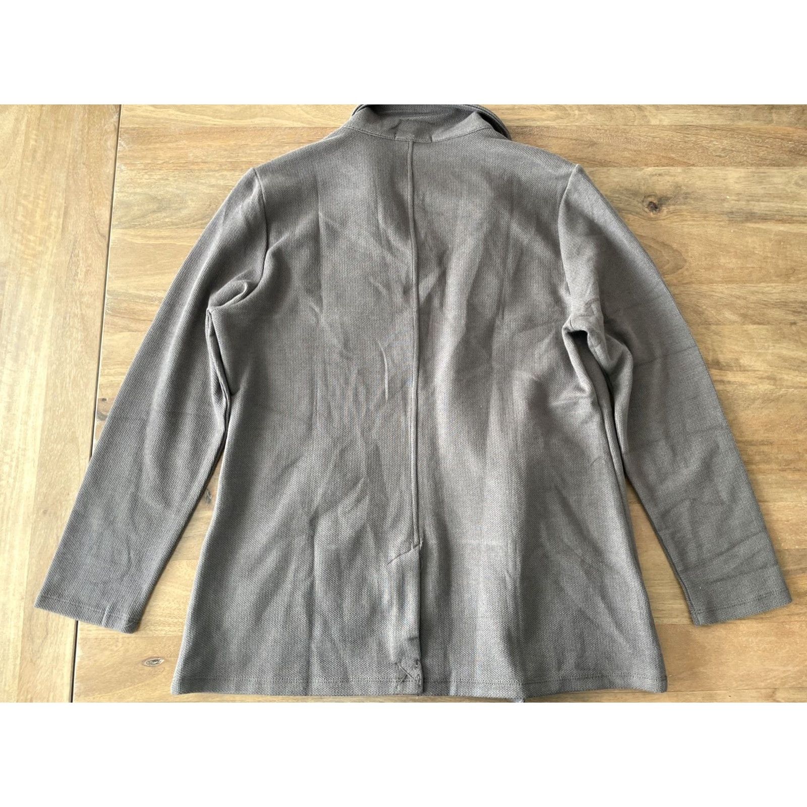 Vintage Matty M Blazer Women’s Size L Brown Knit Open Front Office Casual Workwear Vintage: No Shirt? Size L / US 10 / IT 46 - 2 Thumbnail