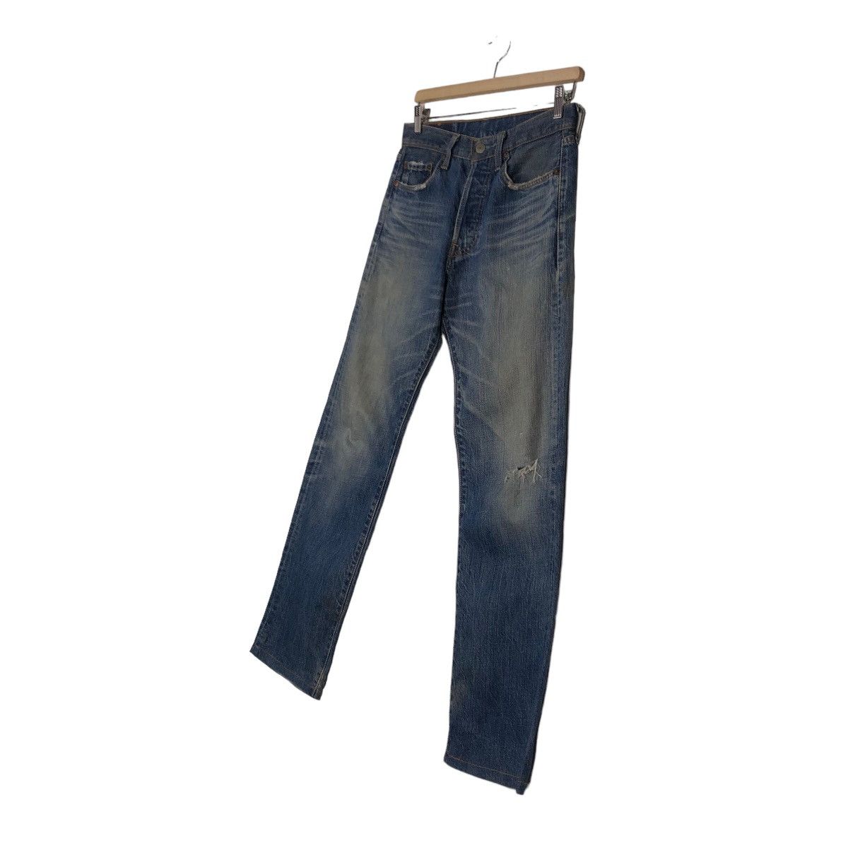 Levi's 🔥Vintage Levi’s 501 Butterfly Button Denim Jeans Size US 28 / EU 44 - 2 Thumbnail