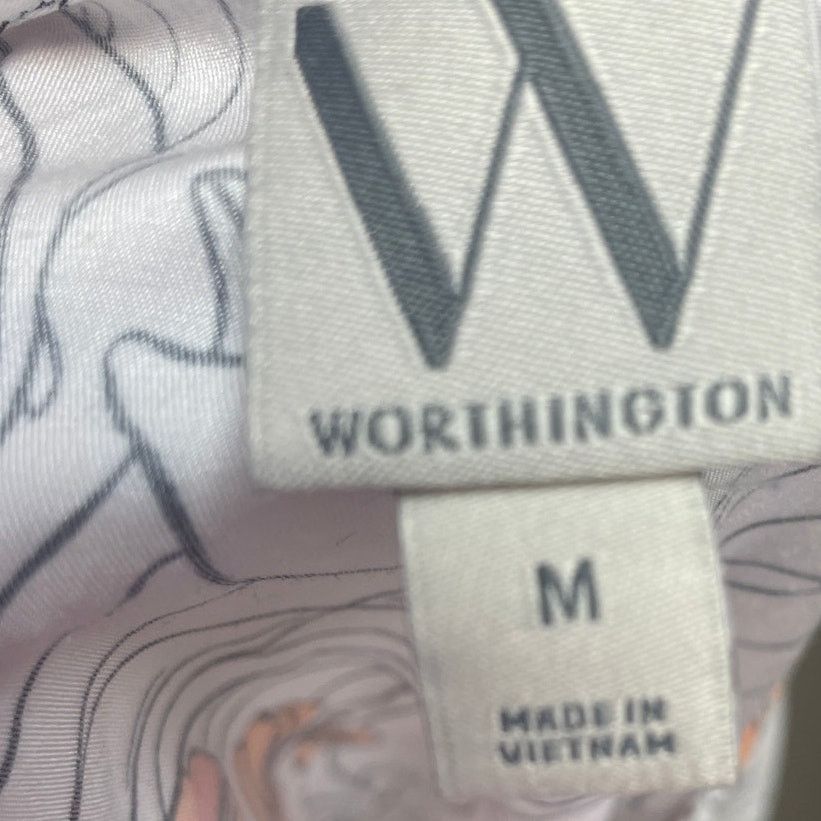 Worthington Worthington Womens Medium Lightweight Floral Blouse Size M / US 6-8 / IT 42-44 - 5 Thumbnail