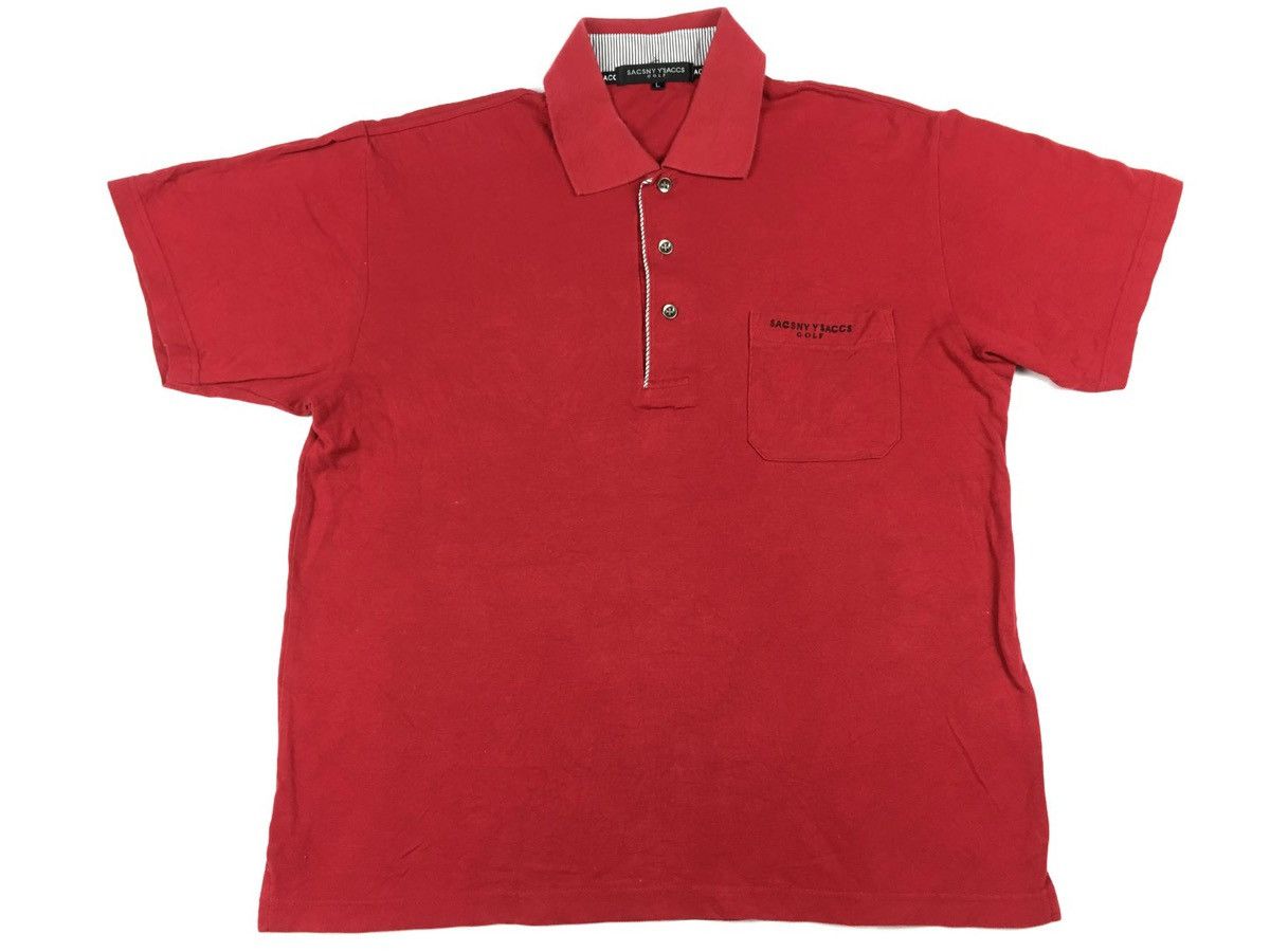 Japanese Brand Saccsny Y’saccs Golf Yohji Yamamoto Single Pocket Polo Tee Size US L / EU 52-54 / 3 - 1 Thumbnail