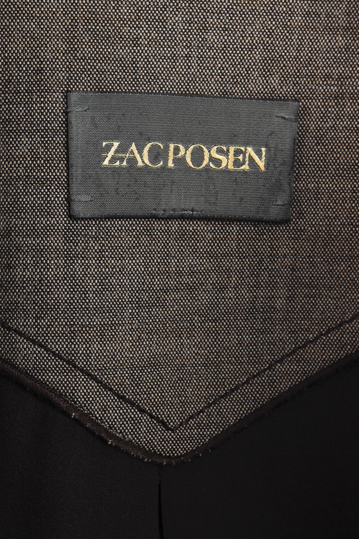 Zac Posen Zac Posen Grey Brown Wool Peplum Jacket Size M / US 6-8 / IT 42-44 - 4 Thumbnail