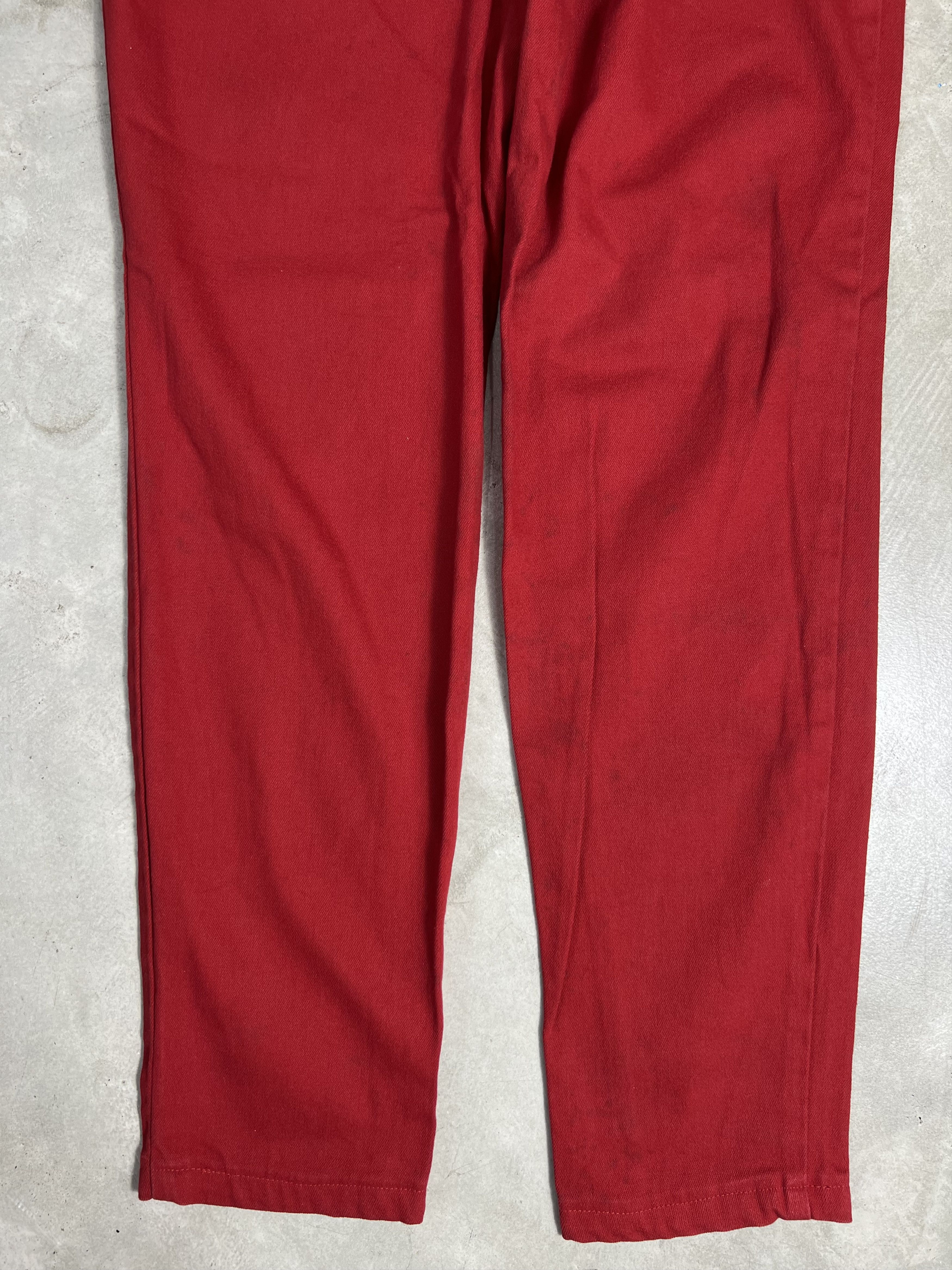 Versace Jeans Couture VERSACE Jeans Couture Red Denim GTMPT379 Size 26" / US 2 / IT 38 - 3 Thumbnail