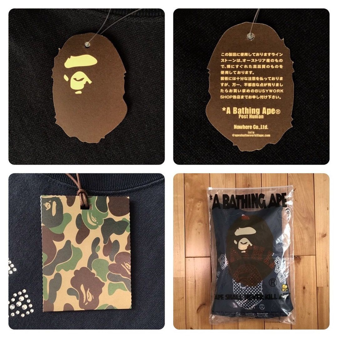 Bape × Nigo × Swarovski BAPE × Swarovski College Logo Sweat shirt APE NIGO Size US M / EU 48-50 / 2 - 10 Thumbnail