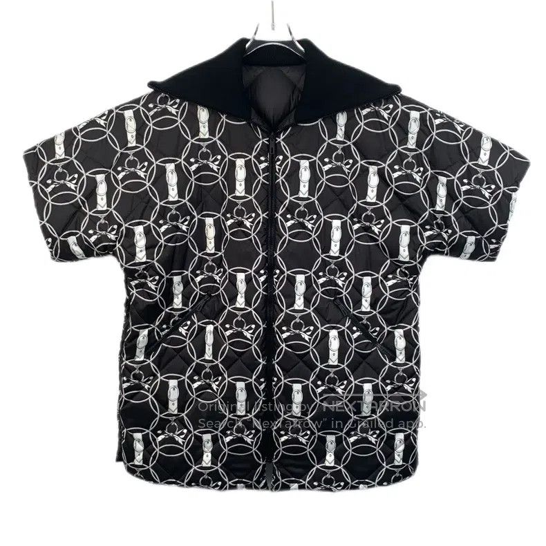 Hermes Hermes Black Geometric Pattern All-Over Printed Two-Sided Size XS / US 0-2 / IT 36-38 - 1 Thumbnail