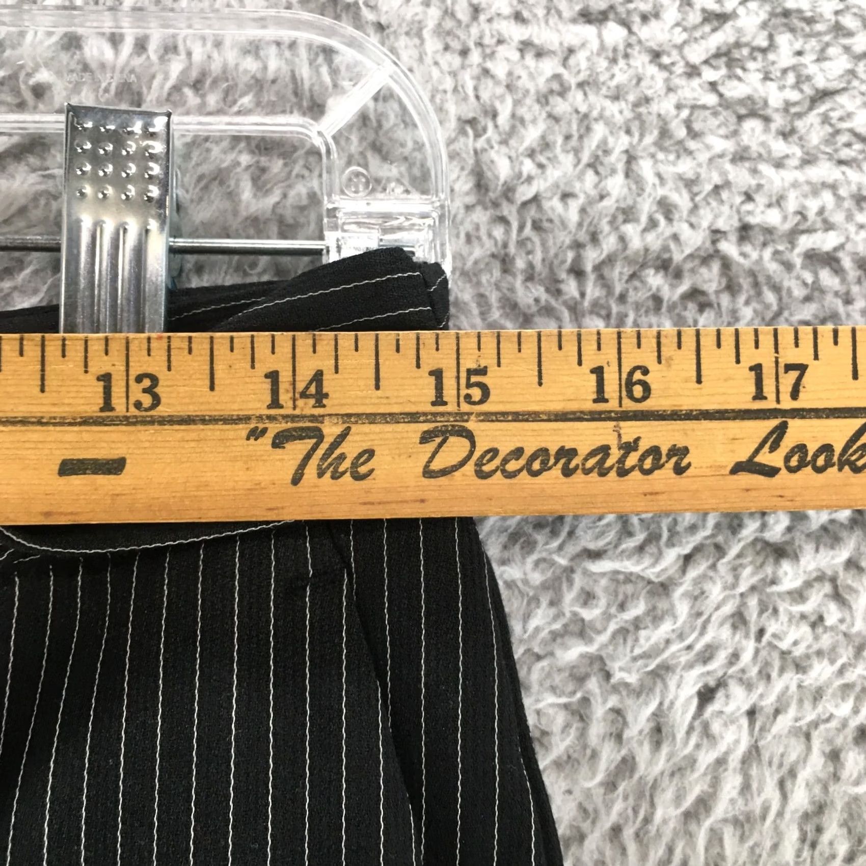 Banana Republic Banana Republic Avery Straight Trouser Dress Pants Womens 4 Petite Black Striped Pants Size 27" / US 4 / IT 40 - 5 Thumbnail
