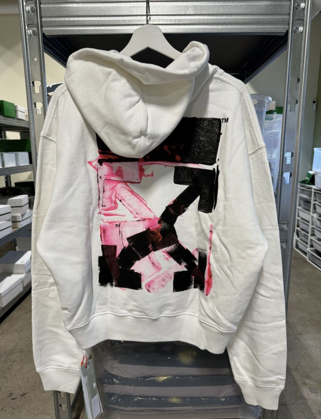 Off White Off White Acrylic Arrow Hoodie NEW 900 Grailed
