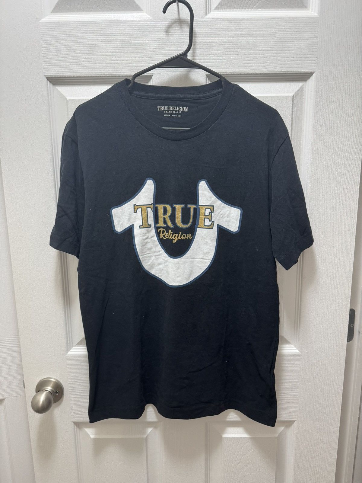 True Religion True Religion White Horseshoe Black T-Shirt Classic Size US M / EU 48-50 / 2 - 1 Thumbnail