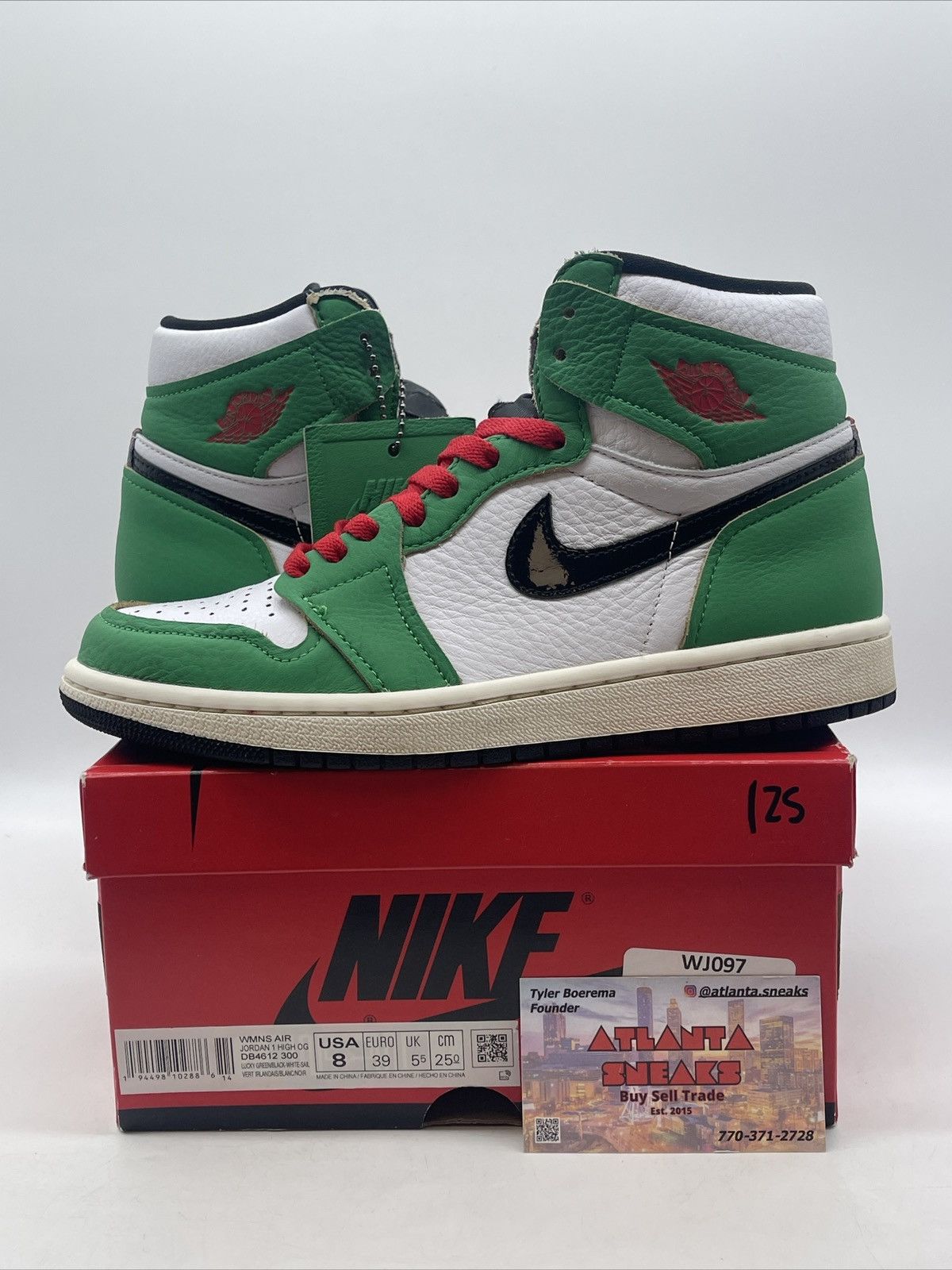 Nike Wmns air Jordan 1 high lucky green Size US 8 / IT 38 - 1 Thumbnail