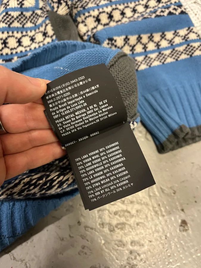 Prada AW2019 Prada Blue Contemporary Wool Sweater Size US M / EU 48-50 / 2 - 12 Thumbnail