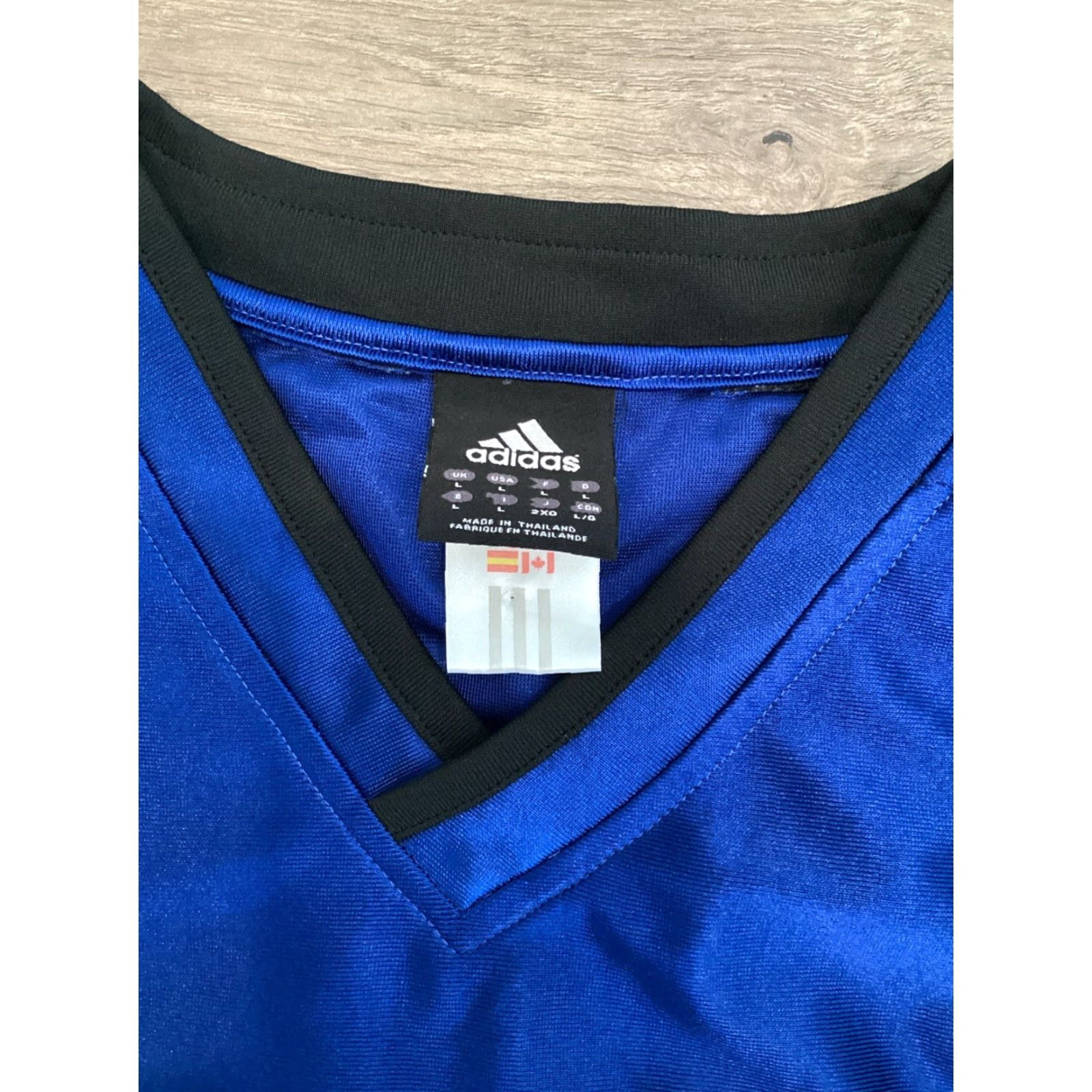 Adidas VINTAGE 2002 Adidas Streetball Basketball Jersey T Mac 1 Tracy McGrady Large Blue Retro Mens Size US L / EU 52-54 / 3 - 3 Thumbnail
