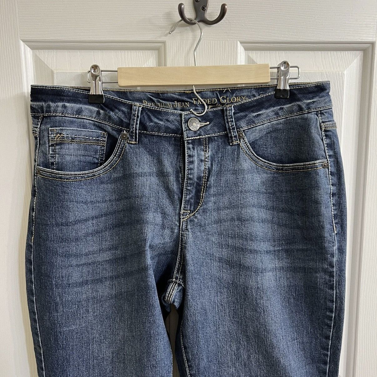 Faded Glory Faded Glory Skinny Premium Jeans Women’s Size 16 Dark Wash Size 38" / US 16 / IT 52 - 2 Thumbnail