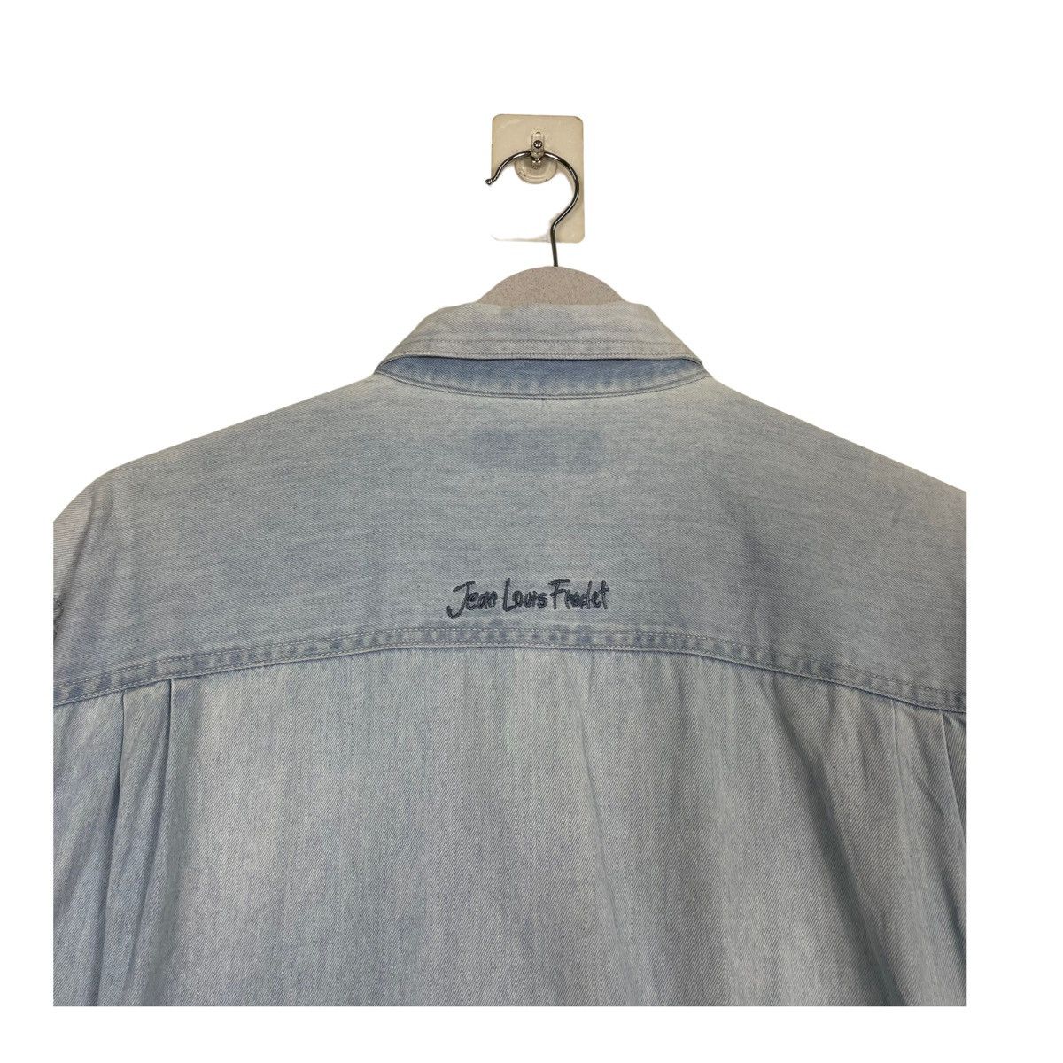 Japanese Brand × Vintage 💥JEAN LOUIS FRADET DENIM SHIRT Size US L / EU 52-54 / 3 - 9 Thumbnail