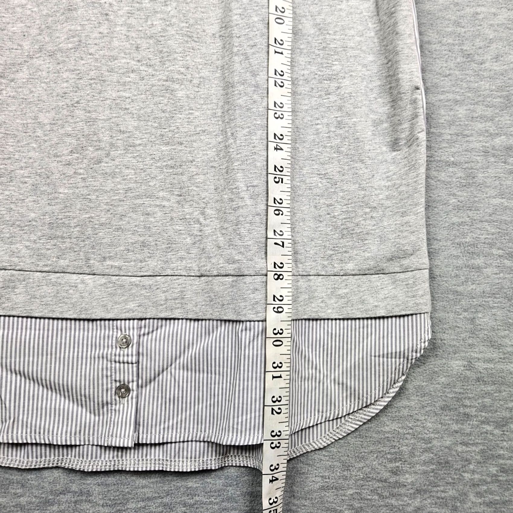 Vintage VINTAGE not MAX STUDIO Sleepwear Women's Gray White Stripes Short Sleeve Dress Size S NEW Size 28" / US 6 / IT 42 - 6 Thumbnail