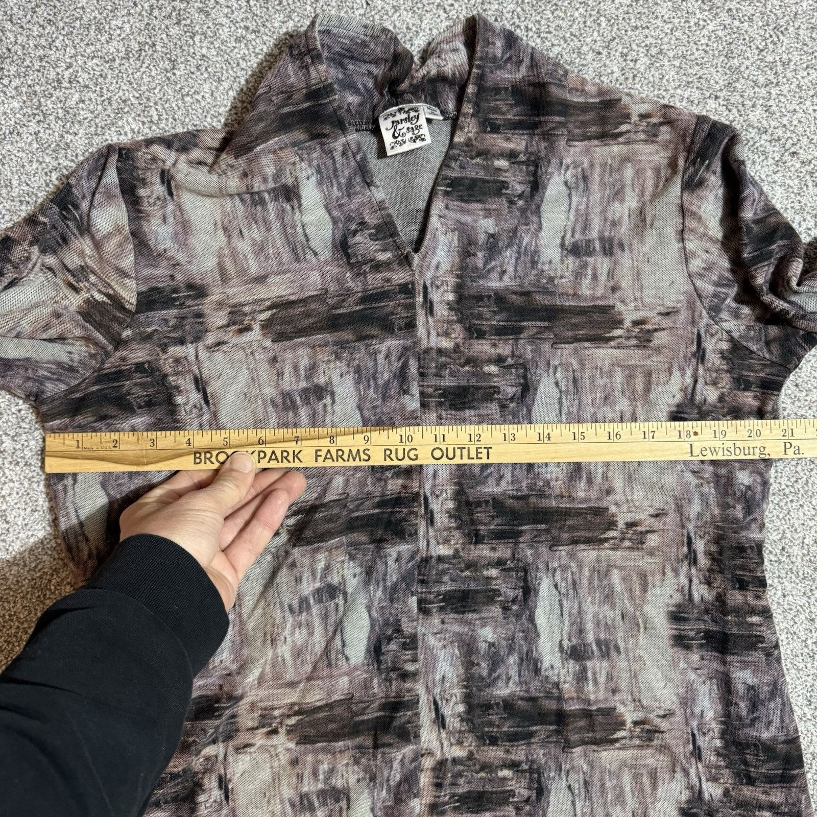 Other Parsley & Sage Top L Abstract Artsy Boho Witchy Button Up Size L / US 10 / IT 46 - 4 Thumbnail