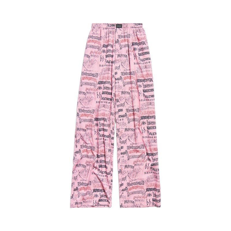 Balenciaga o1tr1nto0725 DIY Metal Allover Pyjama Pants in Pink Size US 30 / EU 46 - 5 Thumbnail