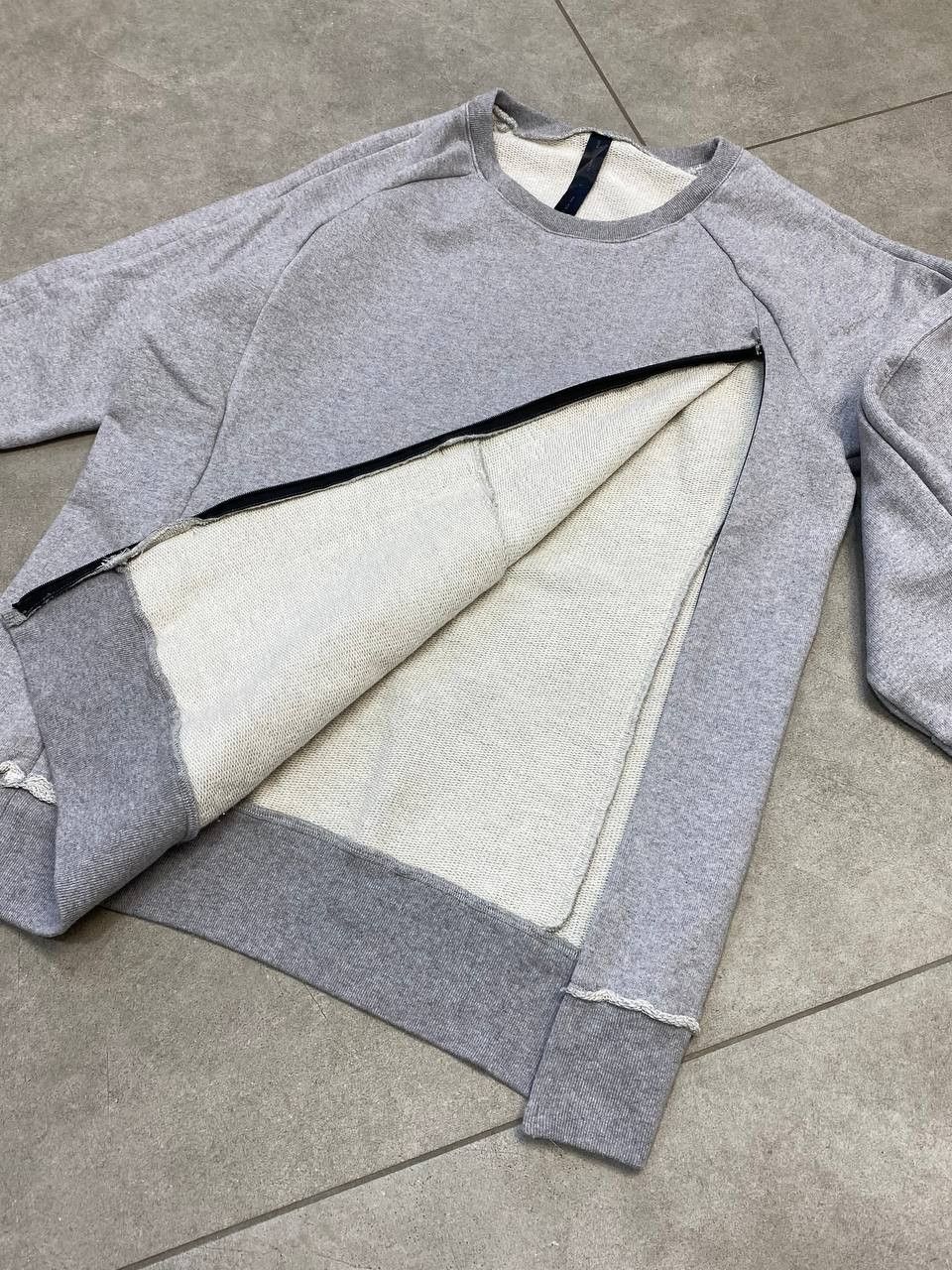junhashimoto WJK Jun Hashimoto Side Ziper Distressed Finish Sweatshirt Size US L / EU 52-54 / 3 - 8 Thumbnail