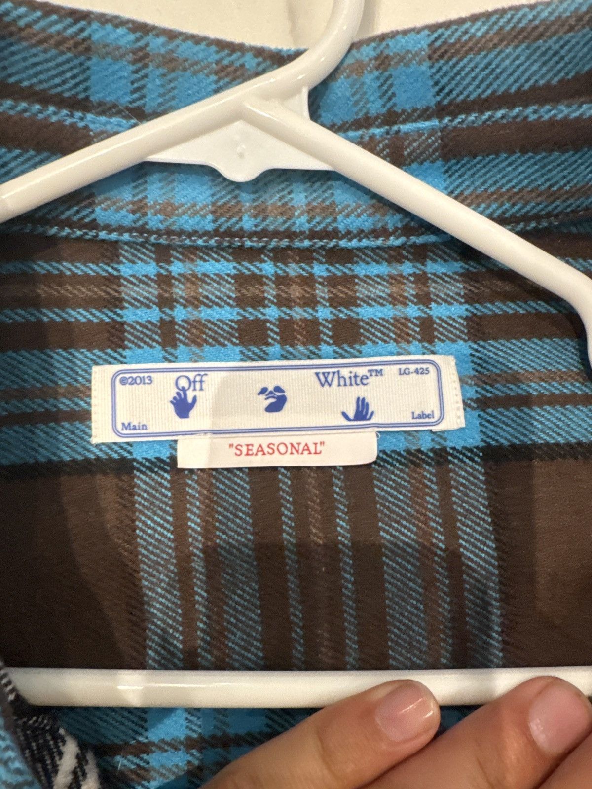 Off-White Off White Flanel Size US L / EU 52-54 / 3 - 3 Thumbnail