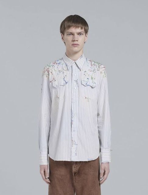 image of Marni O1W1Db10224 Shirts In White, Men's (Size Small)