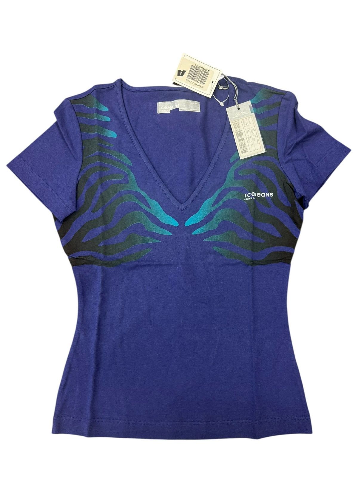 Iceberg ICEBERG Ice Jeans Violet Graphic Tee - Archive Y2K - NWT Size M / US 6-8 / IT 42-44 - 2 Thumbnail
