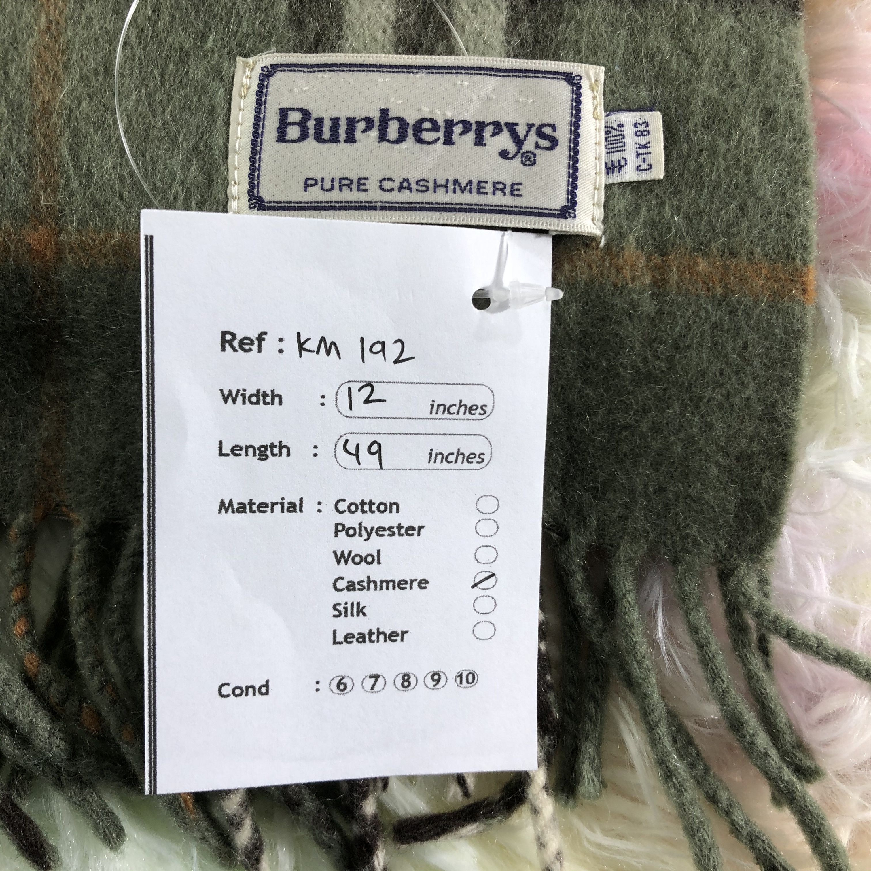 Burberry × Vintage Burberry Scarf / Muffler / Neckwear - KM192 Size ONE SIZE - 5 Thumbnail