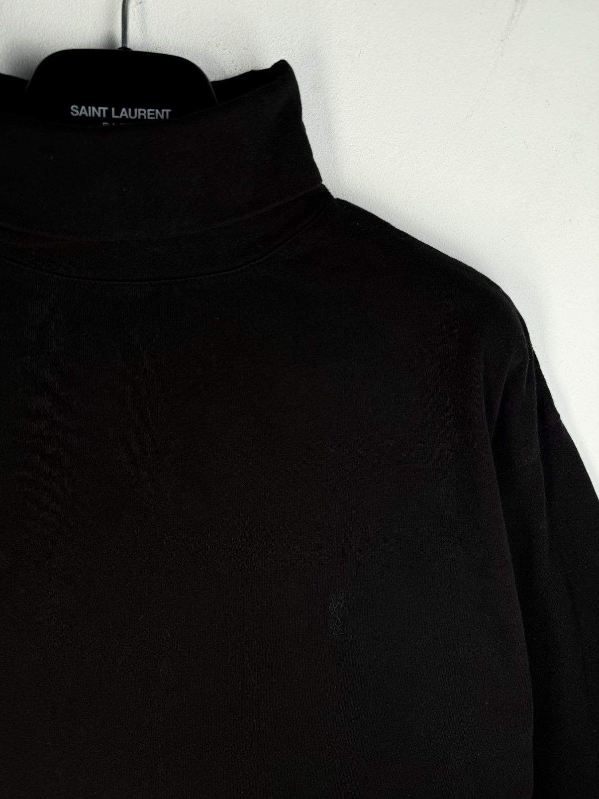 Yves Saint Laurent 90s YSL Turtleneck Sweatshirt Logo Vintage Sweater Luxury Size US XL / EU 56 / 4 - 1 Thumbnail
