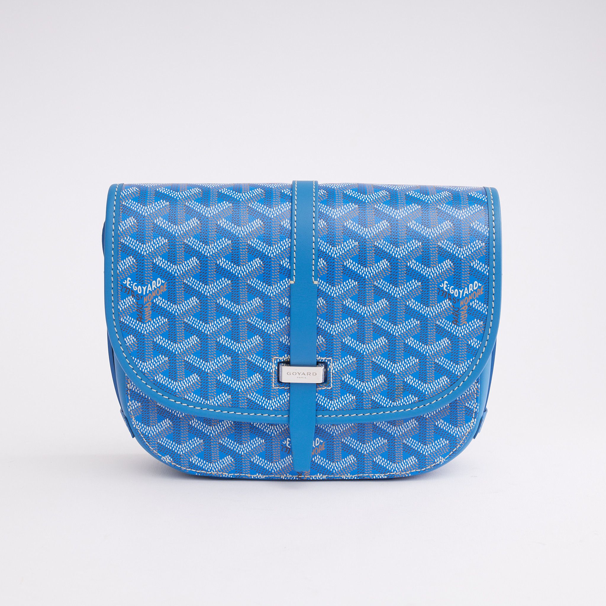 image of Goyard Belvedere Pm Bag Blue, Men's