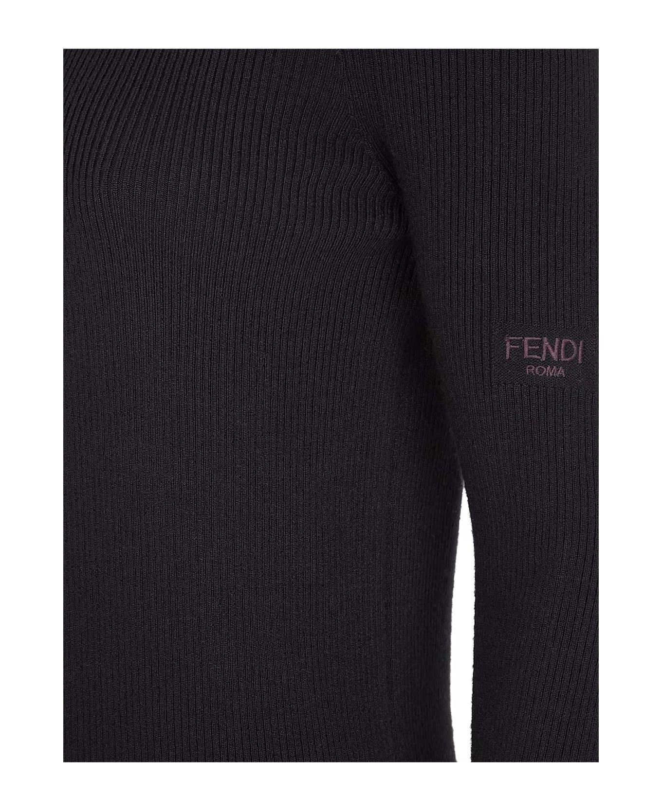 Fendi o1s1wg110326 Dress in Black Size XL / US 12-14 / IT 48-50 - 3 Thumbnail