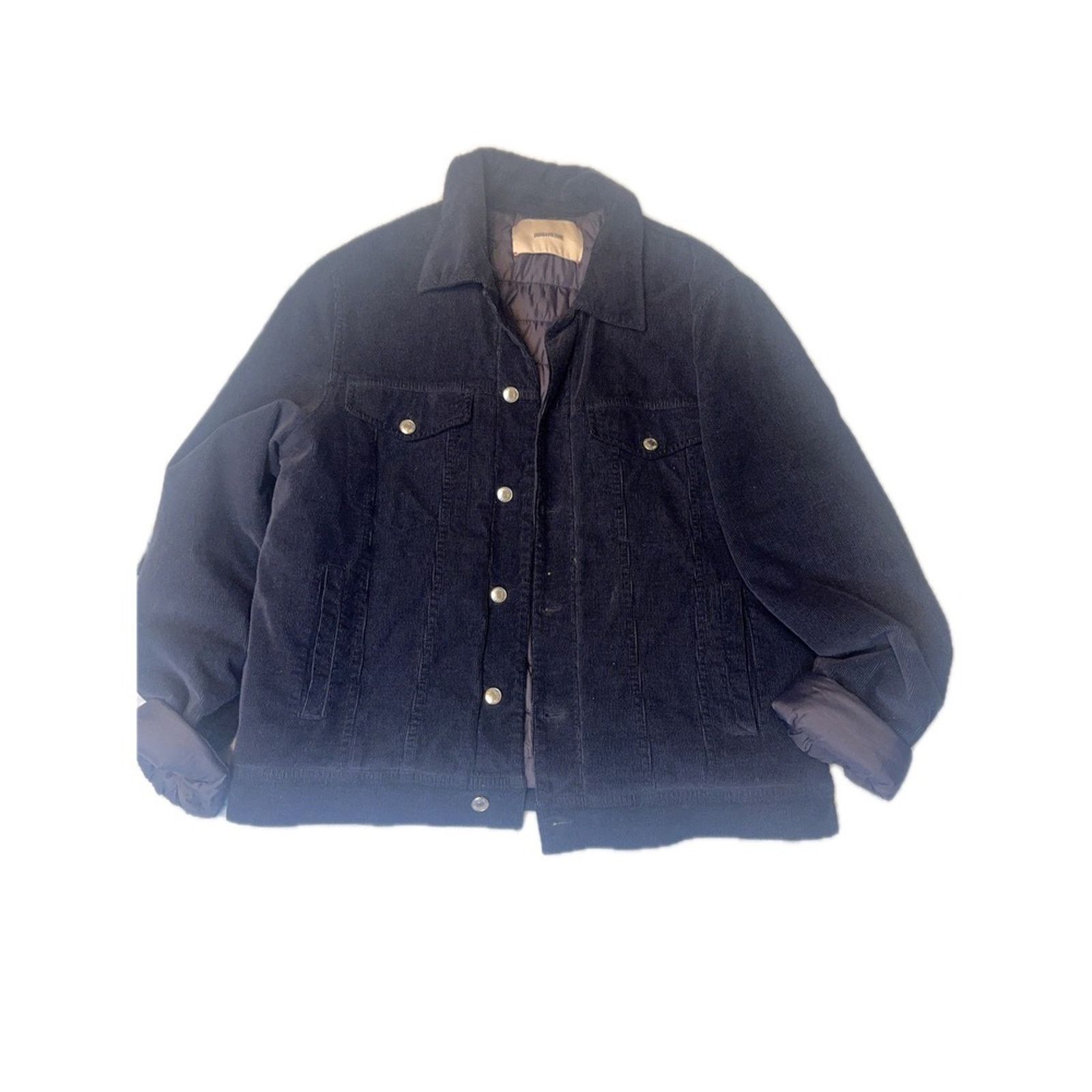 Zadig & Voltaire ZADIG & VOLTAIRE Corduroy Trucker Jacket Navy Blue Size US XXS / EU 40 - 1 Thumbnail