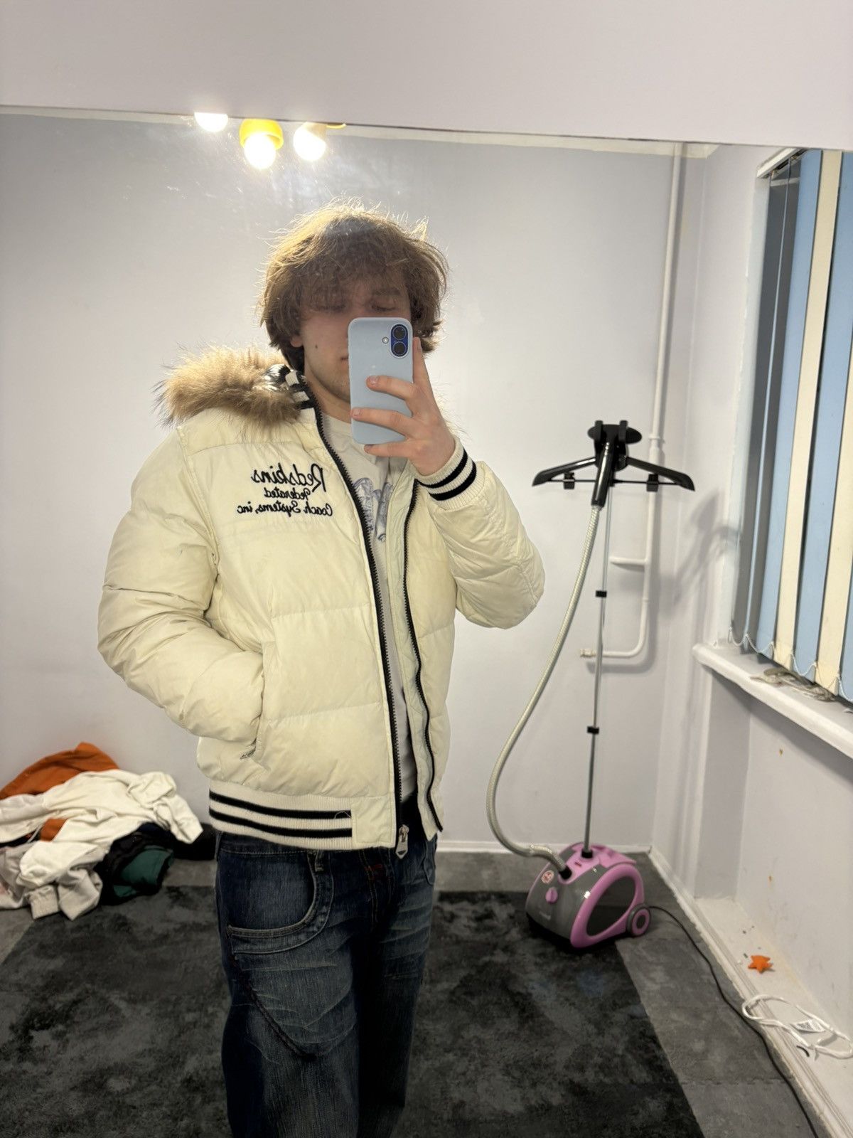 NFL Vintage Redskins Down Puffer Jacket with Fur Size US M / EU 48-50 / 2 - 13 Thumbnail