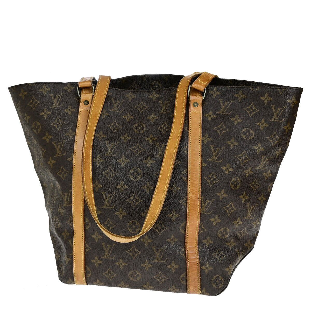 Louis Vuitton Shopping Brown Canvas Tote Bag (Pre-Owned) Size ONE SIZE - 1 Thumbnail
