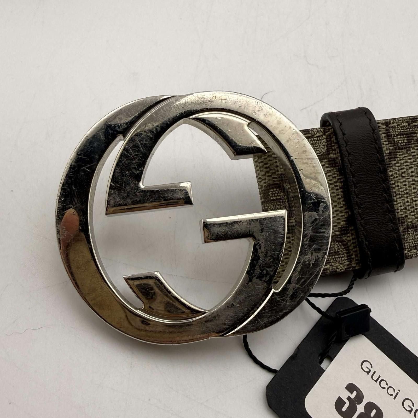 Gucci Gucci GG Belt 38 Used 411924 Size ONE SIZE - 10 Thumbnail