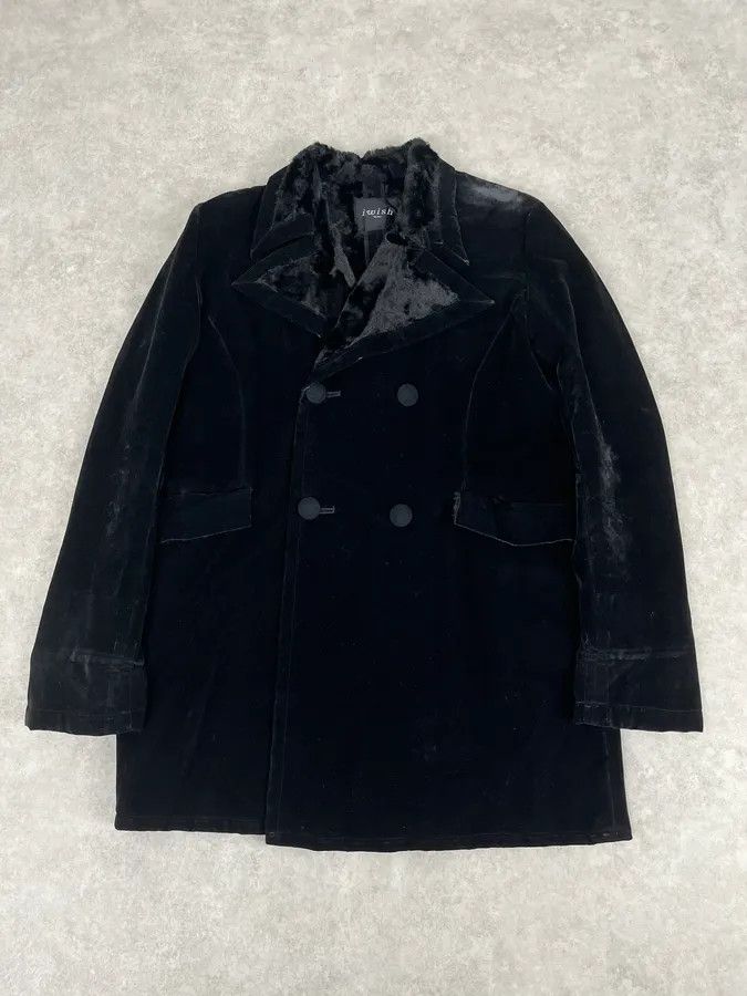Yohji Yamamoto 2000s Yohji Yamamoto Y’s Black Faux Suede Double Breasted Jacket Size US M / EU 48-50 / 2 - 1 Thumbnail
