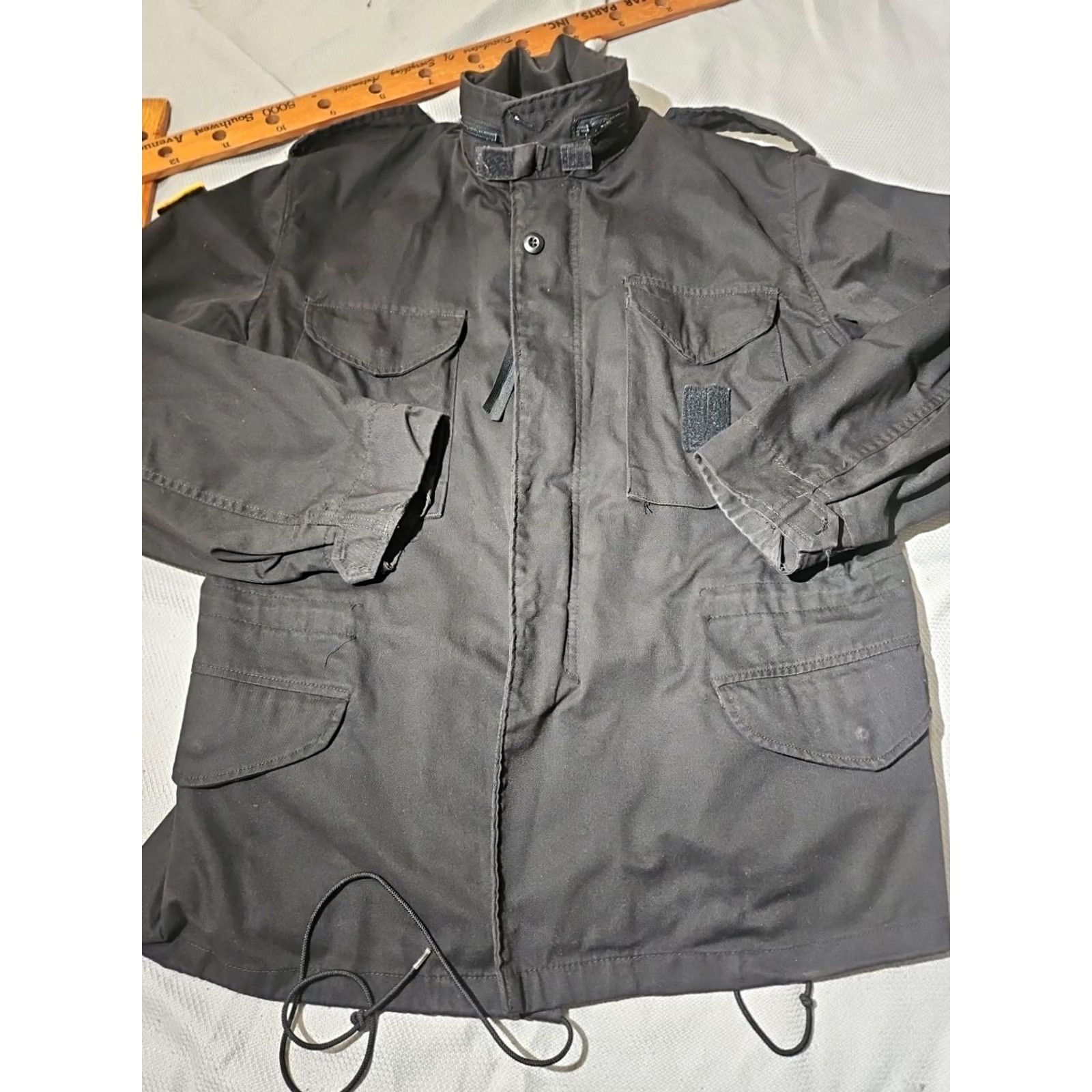 Harley Davidson VINTAGE Alpha Industries Military Jacket Mens M 1980s Black Harley Davidson Field Jacket Mens Size US M / EU 48-50 / 2 - 3 Thumbnail
