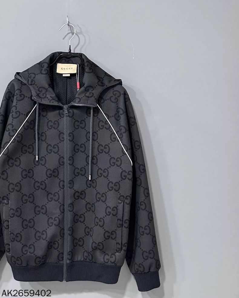 Gucci Gucci Fw23 gray full-print jacket 2501-Nextarrow Size US XXS / EU 40 - 2 Thumbnail