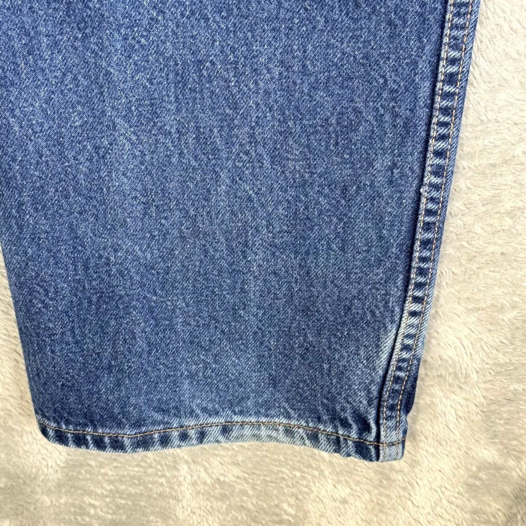 Levi's VINTAGE Levis 505 Jeans Mens 36x32 Blue Regular Fit Straight Leg Denim Classic 90s Y2K Size US 36 / EU 52 - 3 Thumbnail