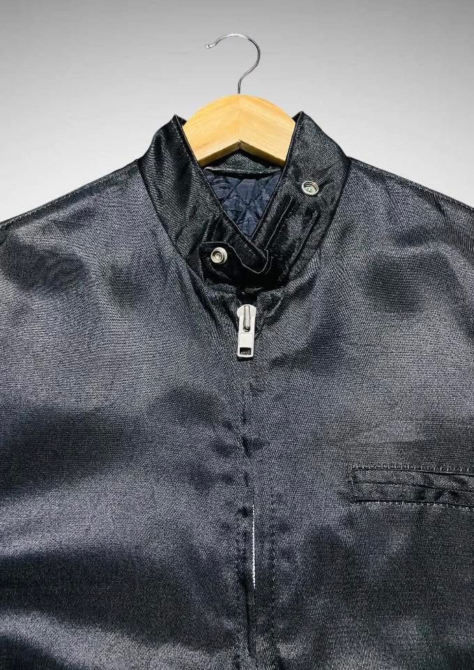 Schott 🔥SCHOTT NYC BLACK BLOUSON BIKERS CAFERACER JACKET Size US M / EU 48-50 / 2 - 8 Thumbnail