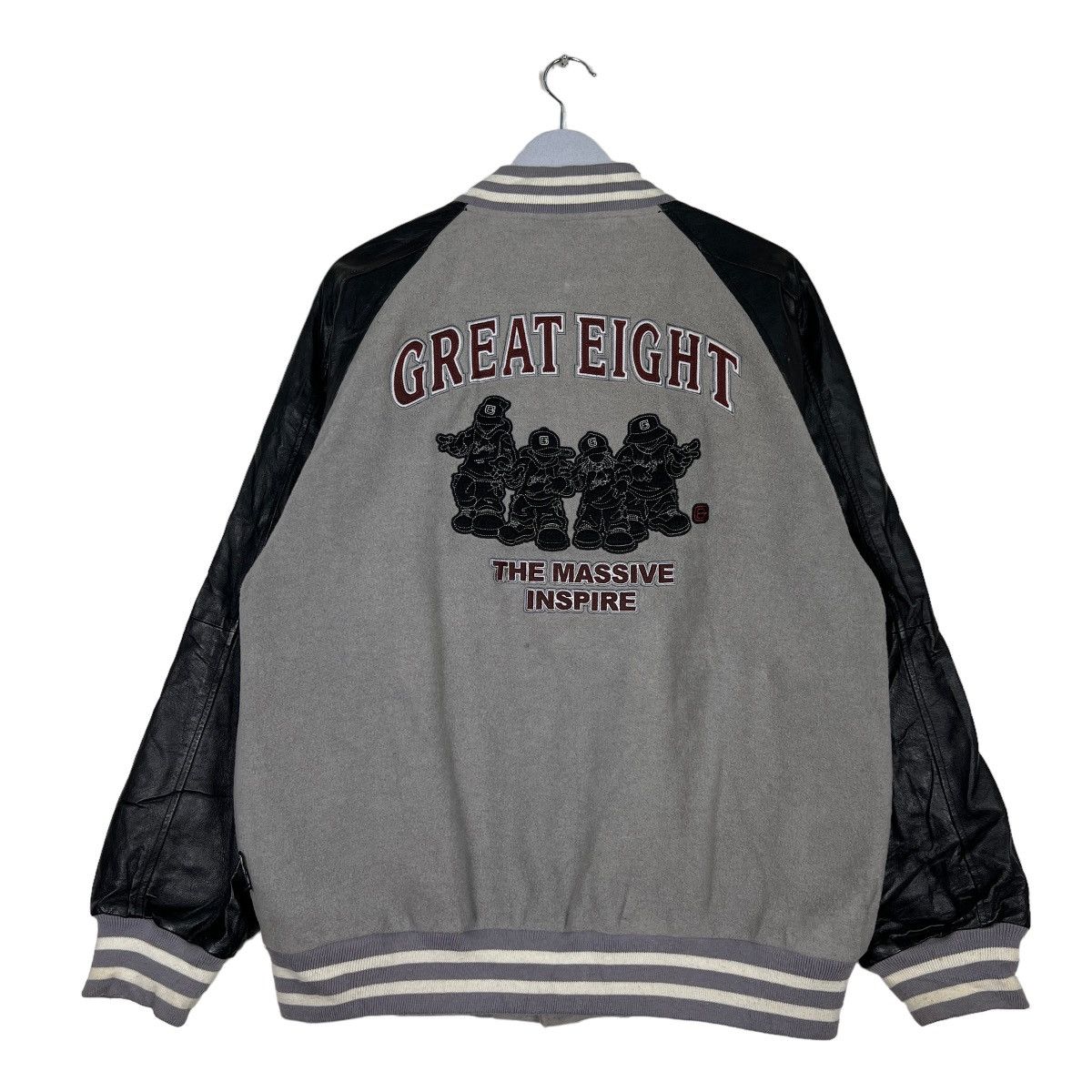🔥 GREAT EIGHT VARSITY BOMBER JACKET