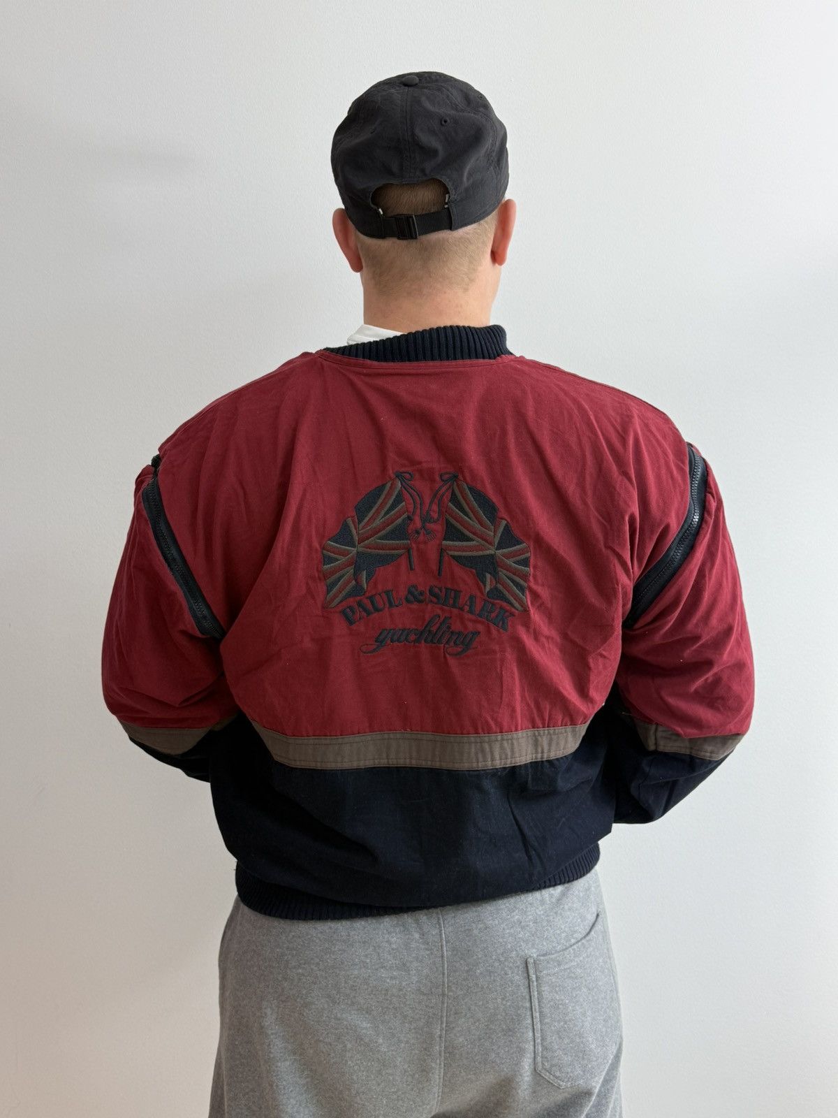 Paul & Shark Paul&Shark big logo British flag reversible wool bomber Size US L / EU 52-54 / 3 - 5 Thumbnail