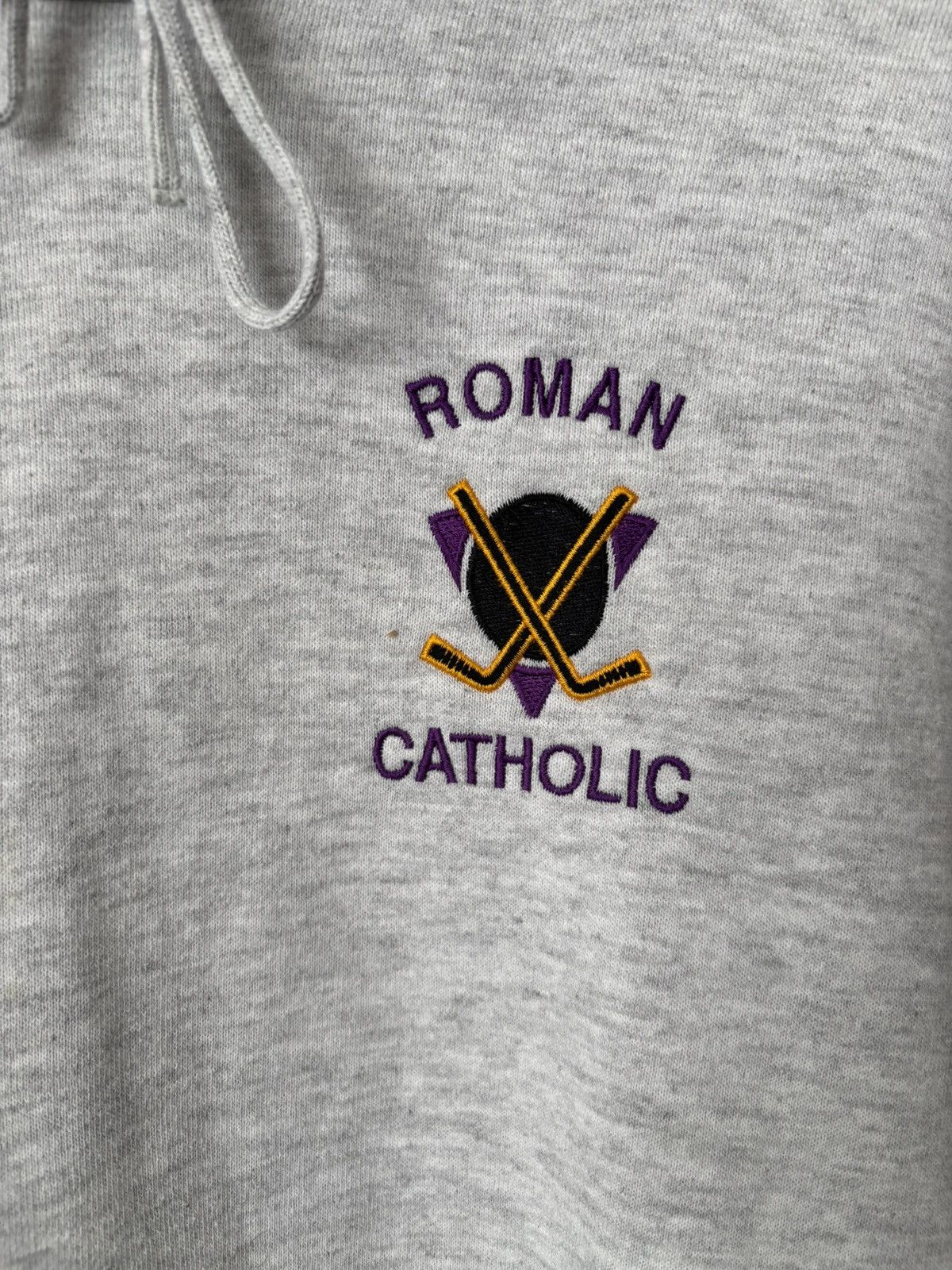 Russell Athletic 90s Russell Athletic Roman Catholic High School Hoodie Size US XL / EU 56 / 4 - 3 Thumbnail
