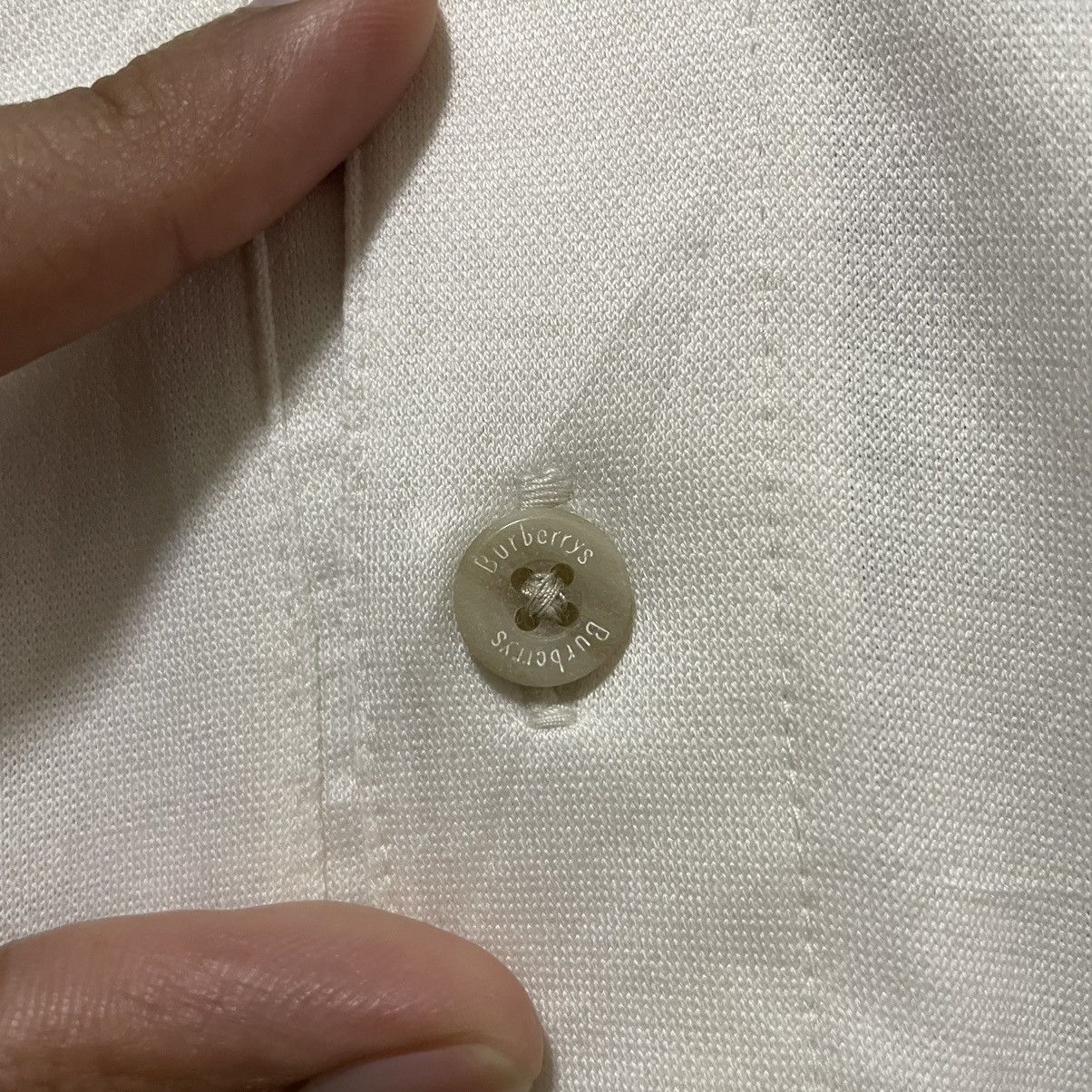Burberry × Vintage Vintage 90s Burberry L/S Polo T Shirt Size US L / EU 52-54 / 3 - 4 Thumbnail