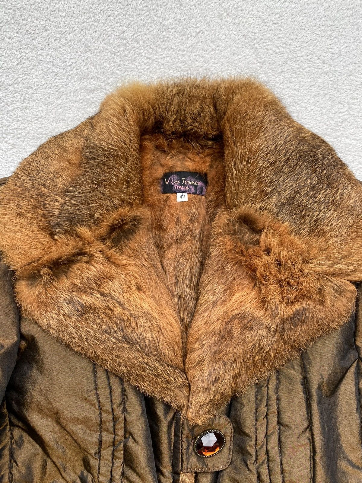 MR & MRS ITALY W Les Femme- Fur Aviator Jacket Size M / US 6-8 / IT 42-44 - 9 Thumbnail