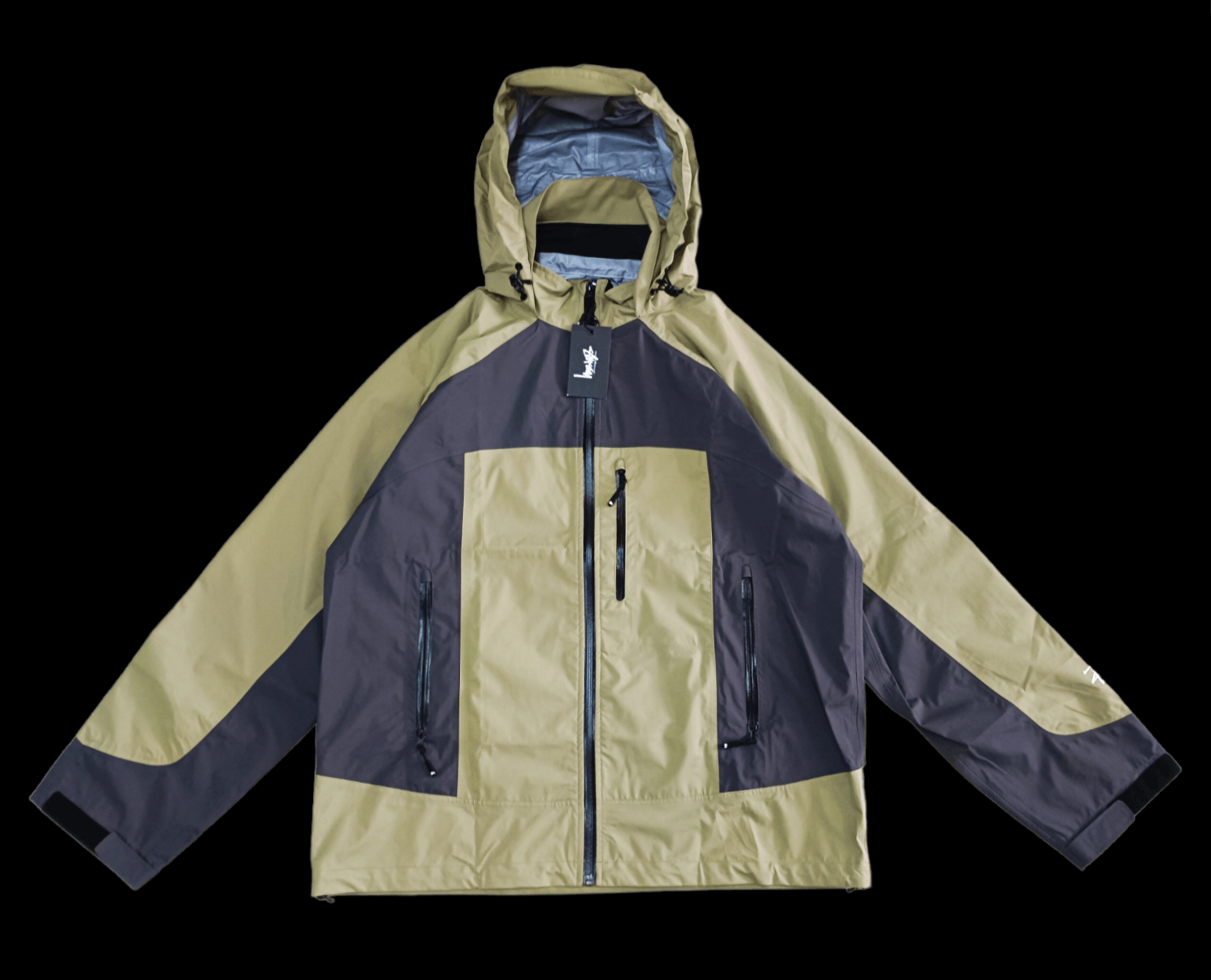 Hypebeast × Stussy RARE STUSSY TAPED SEAM RAIN SHELL JACKET Size US L / EU 52-54 / 3 - 8 Thumbnail