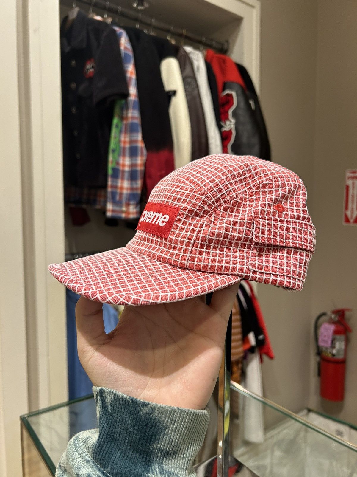 Supreme Supreme Denim Ripstop Camp Red Size ONE SIZE - 3 Thumbnail