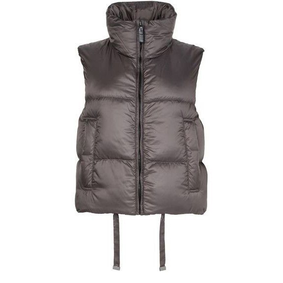 MAX MARA THE CUBE Seismall Sleeveless Puffer Gray Vest Jacke