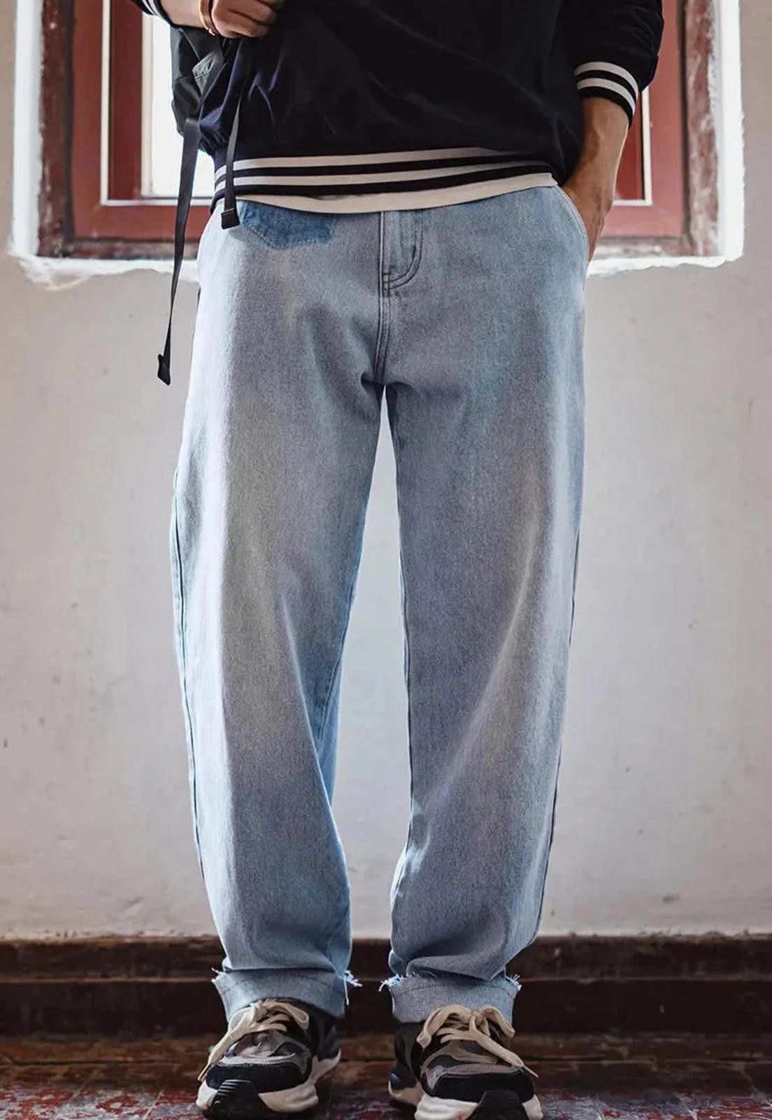 Other Straight Leg Blue Wide Leg Jeans Size US 32 / EU 48 - 5 Thumbnail